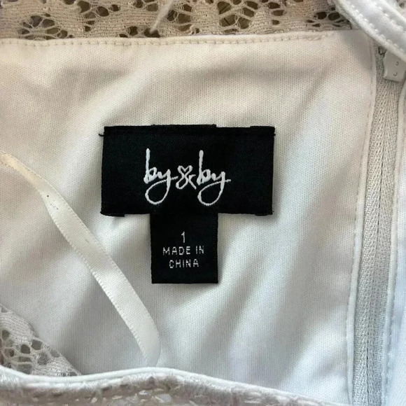 Womens Byby Pink Lace Dress - 1 - Picture 8 of 8